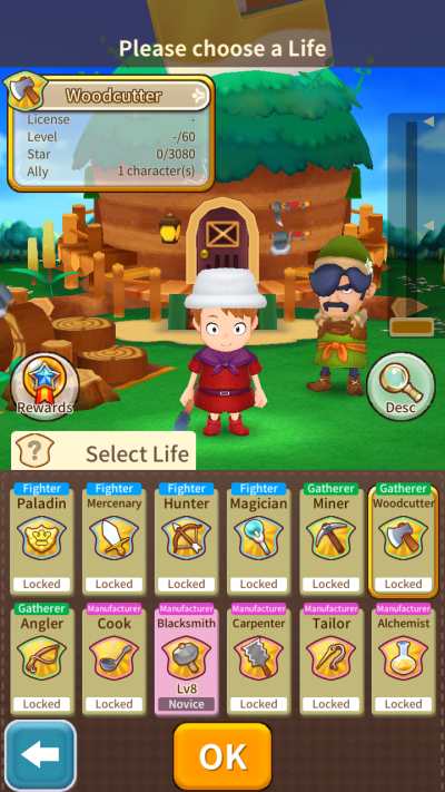 fantasy life online woodcutter