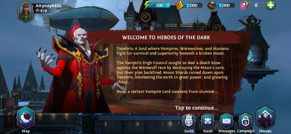 heroes of the dark story