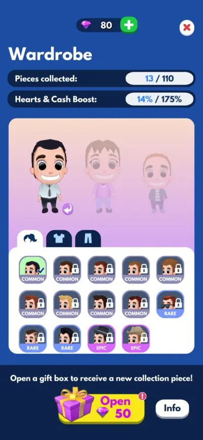 idle family sim wardrobe