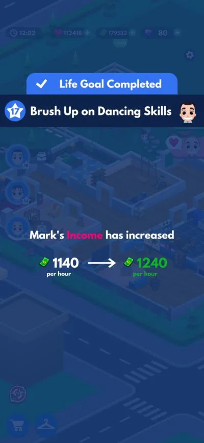 idle family sim working parent