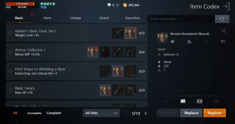 lineage2m item codex