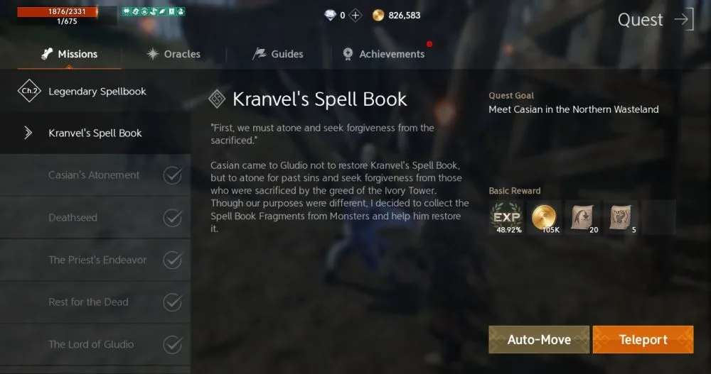 lineage2m main quests