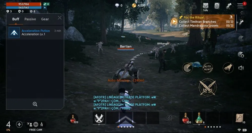 lineage2m quest location