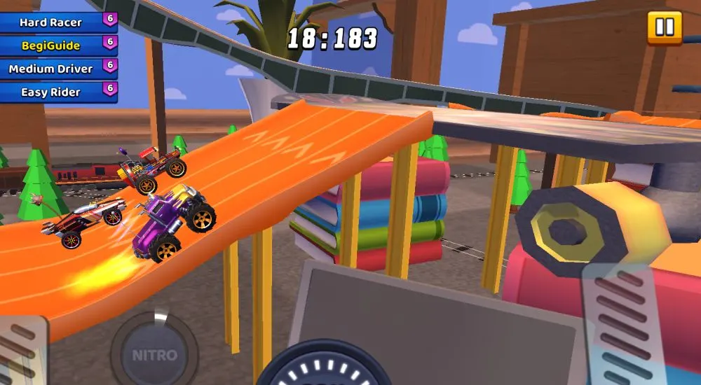 using nitro in intro jump racing