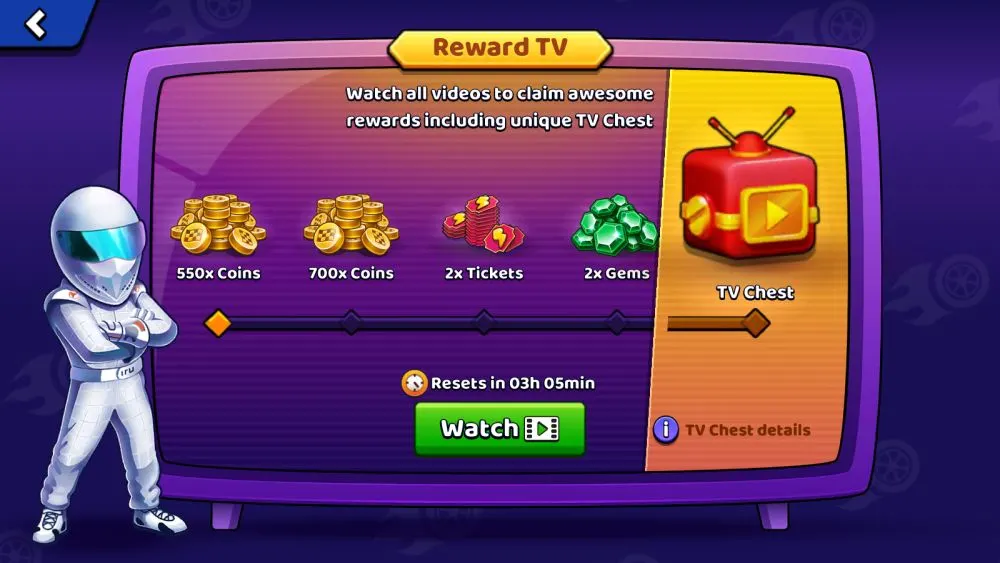 nitro jump racing reward tv