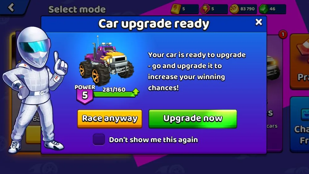 nitro jump racing car upgrade