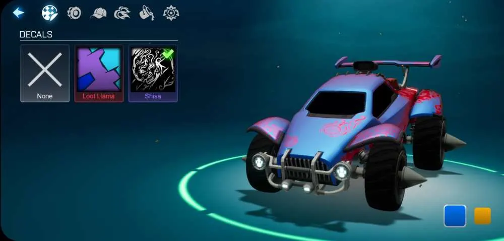 rocket league sideswipe decals