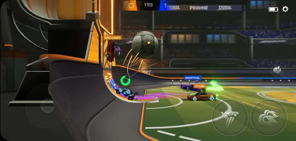 rocket league sideswipe following