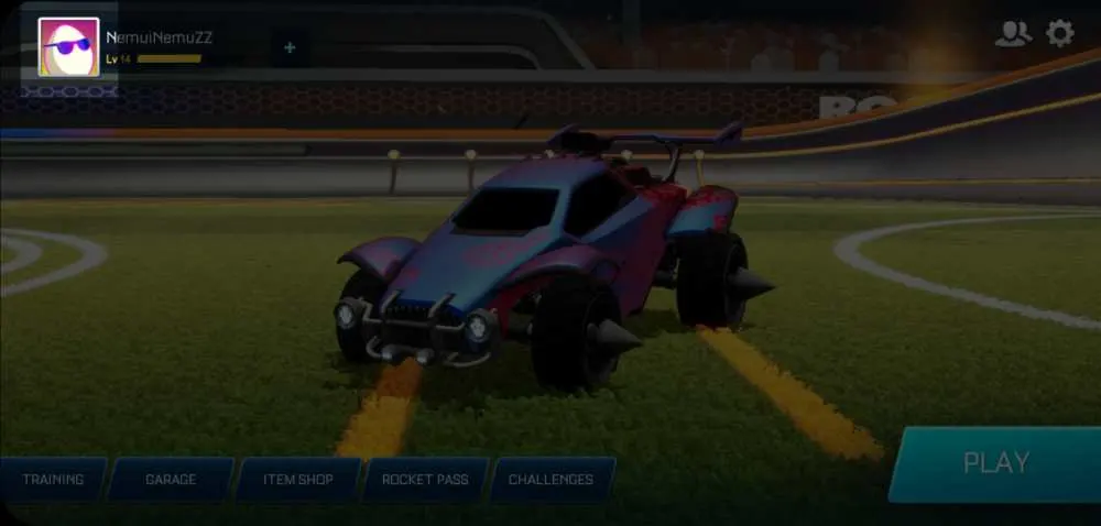 rocket league sideswipe menu 1