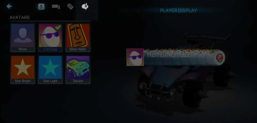 rocket league sideswipe menu 3