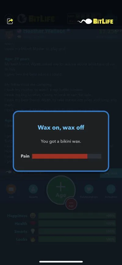 bitlife bikini wax