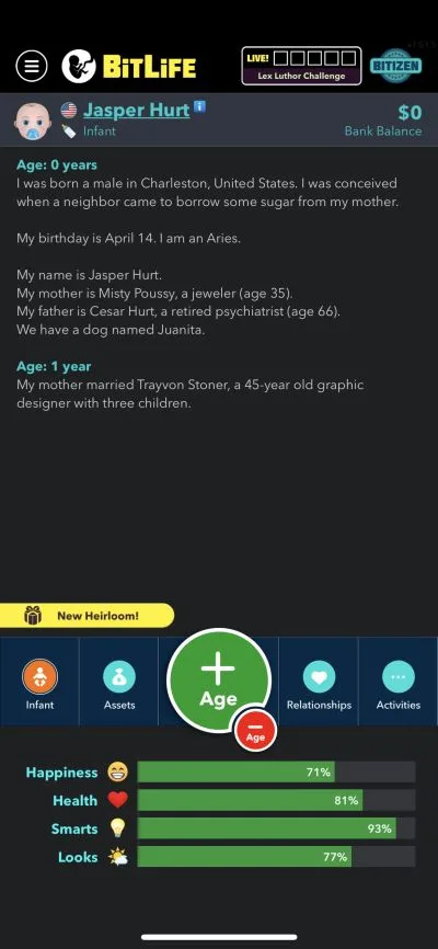 bitlife character