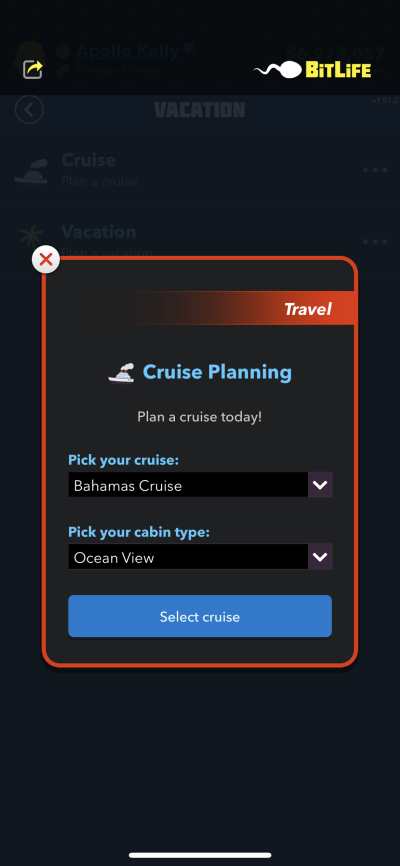 cruise planning in bitlife