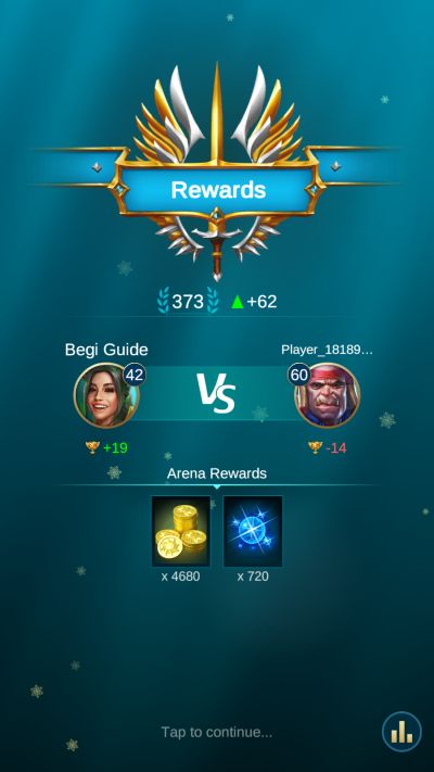 blitz rise of heroes arena result