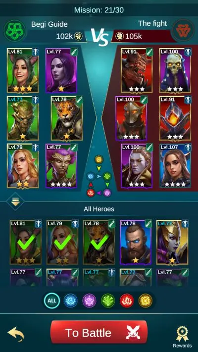 blitz rise of heroes handicap