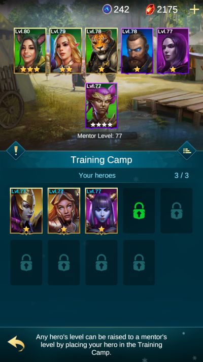 blitz rise of heroes training camp
