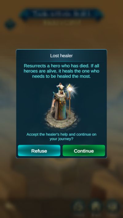 blitz rise of heroes treasure maze healer