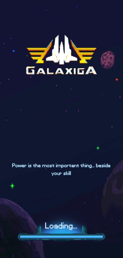 galaxiga loading message