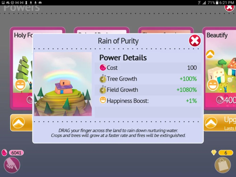 godus rain of purity