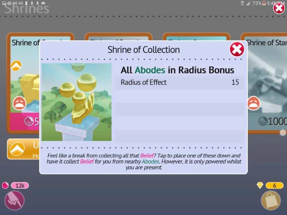 godus shrine of collection