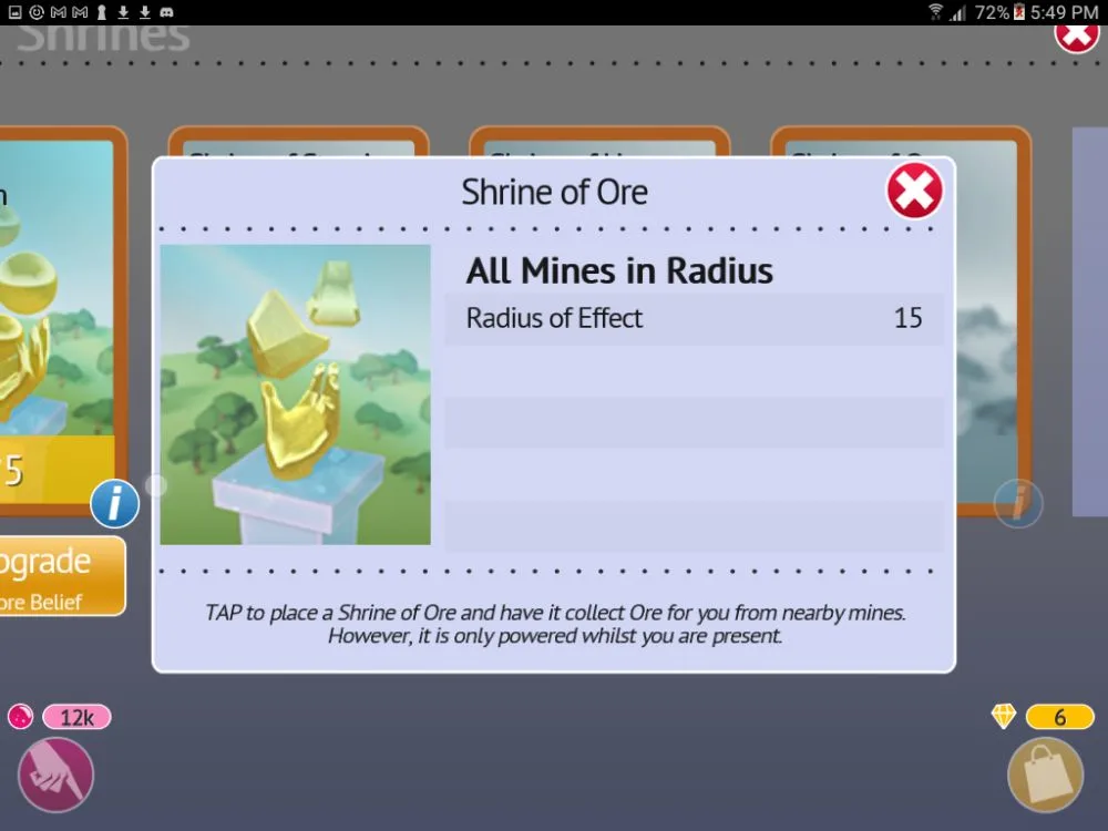 godus shrine of ore