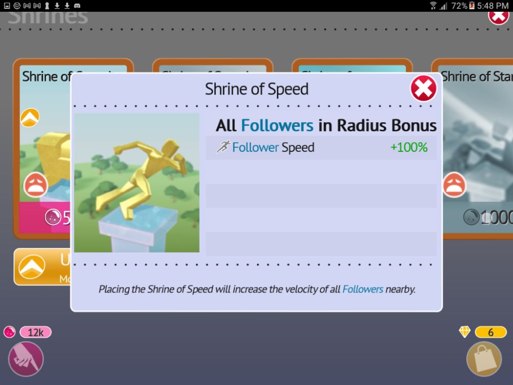 godus shrine of speed