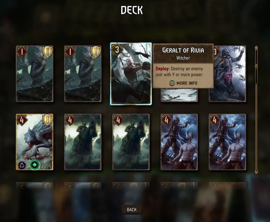 gwent deck composition