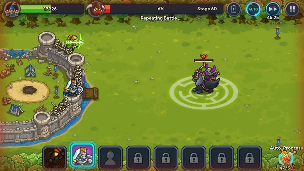 idle kingdom defense grind