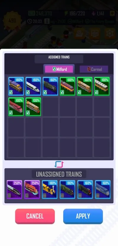 idle railway tycoon trains