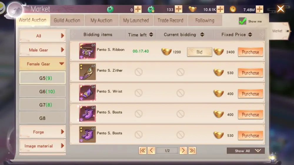 mirage perfect skyline auction house