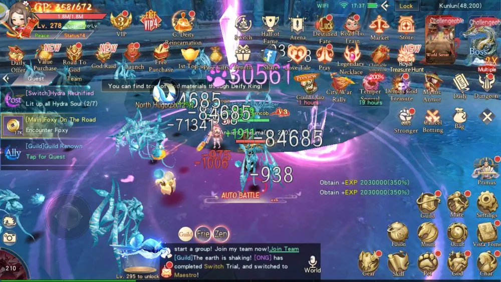 mirage perfect skyline auto grinding