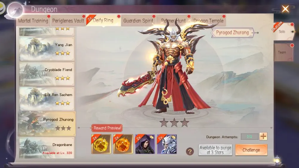 mirage perfect skyline deify ring