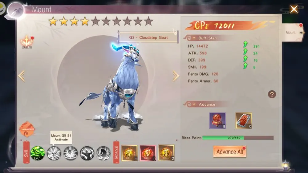 mirage perfect skyline mount uprade