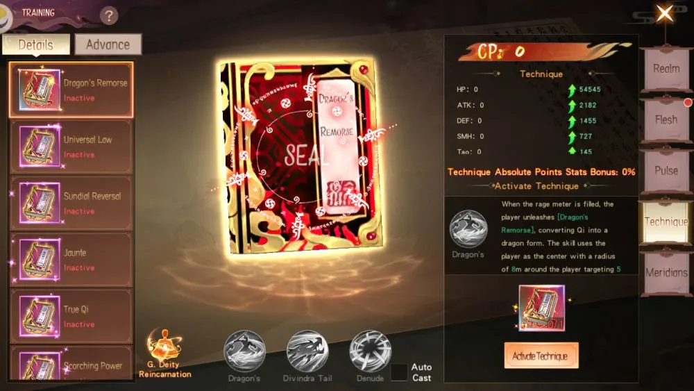 mirage perfect skyline technique