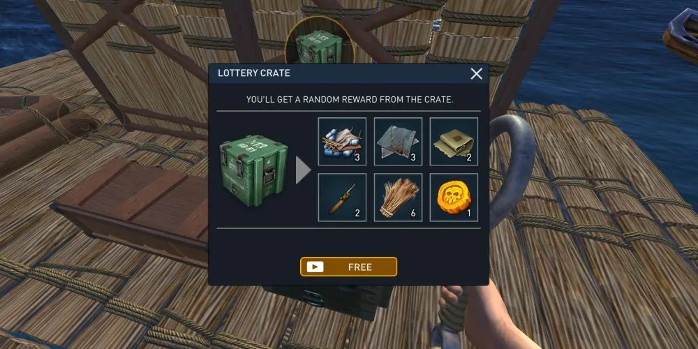 raft survival ocean nomad lottery crate