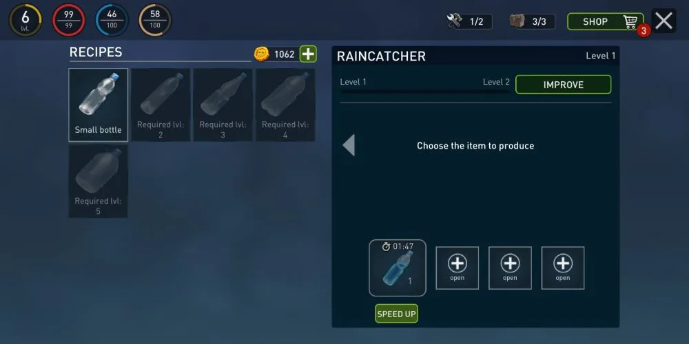 raft survival ocean nomad raincatcher