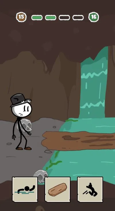 stickman escape choice story level 15-3 walkthrough