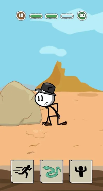 stickman escape choice story level 19-3 walkthrough