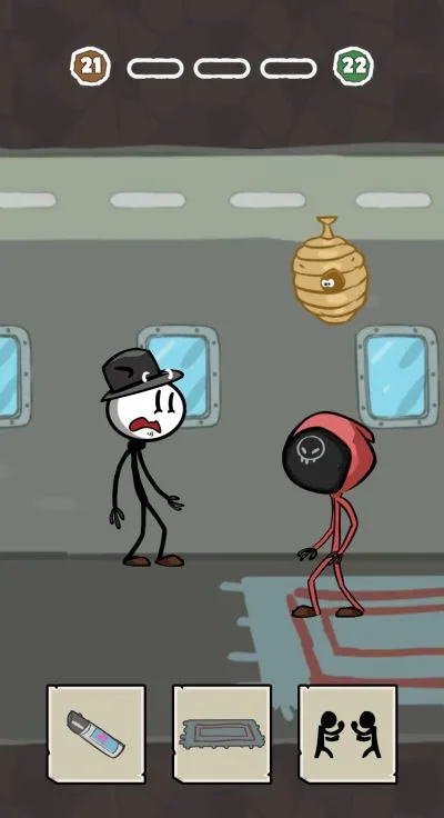 stickman escape choice story level 21-1 walkthrough