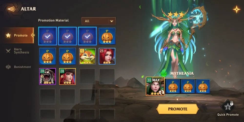 awaken chaos era altar hero promotion