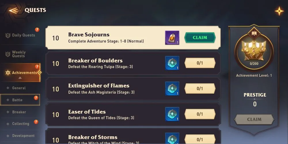 awaken chaos era quests