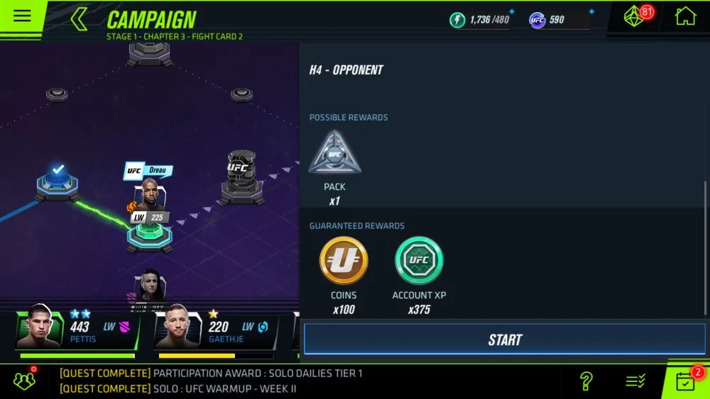 ea sports ufc mobile 2 blanket rewards