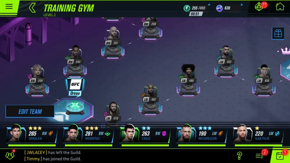 ea sports ufc mobile 2 fight card paths
