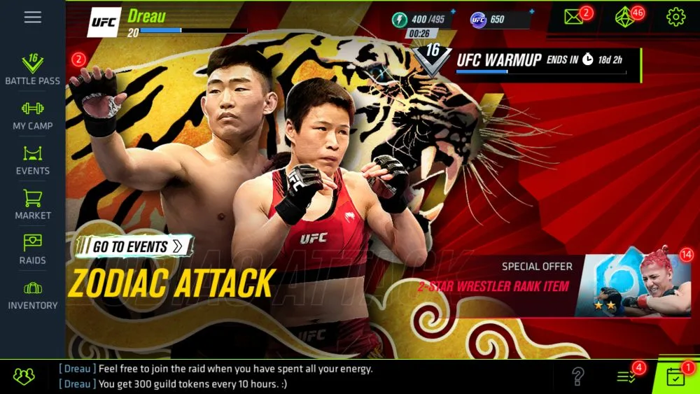 ea sports ufc mobile 2 home menu