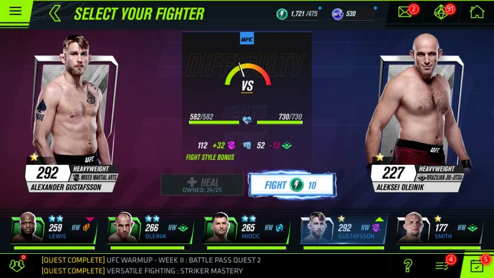 ea sports ufc mobile 2 hp fact