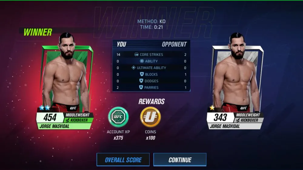 ea sports ufc mobile 2 overall score