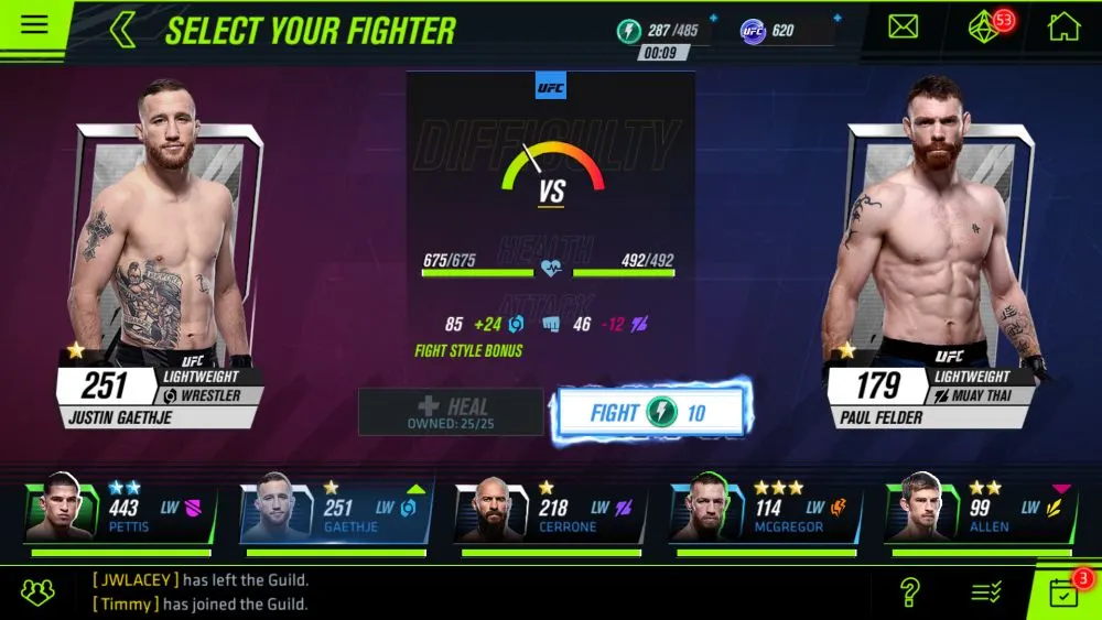 ea sports ufc mobile 2 pre-fight