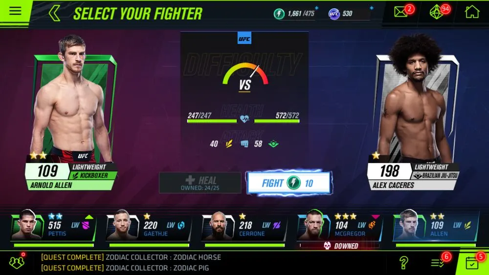 ea sports ufc mobile 2 pre-fight underdog