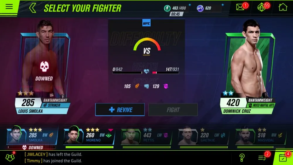 ea sports ufc mobile 2 rematch gamble