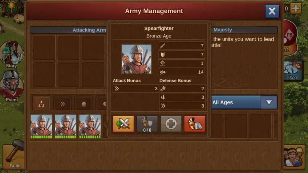 forge of empires army management